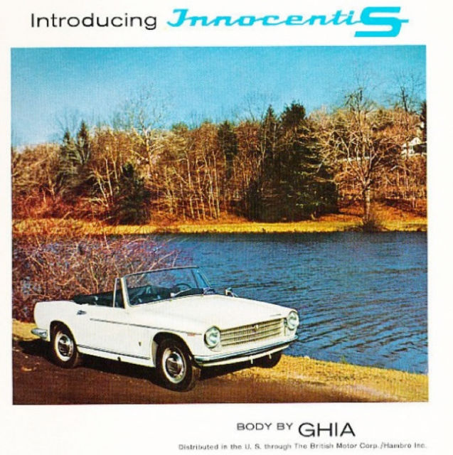 1964 INNOCENTI 1100 S SPIDER. RARE ITALIAN BRITISH AUSTIN HEALEY SPRITE CLASSIC 1964 Austin Healey Innocenti 1100 S