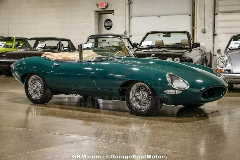 1964 Jaguar E-Type Roadster Roadster Green Roadster 3.8L 6-Cylinder 62957 Miles 1964 Jaguar E-Type Roadster Roadster