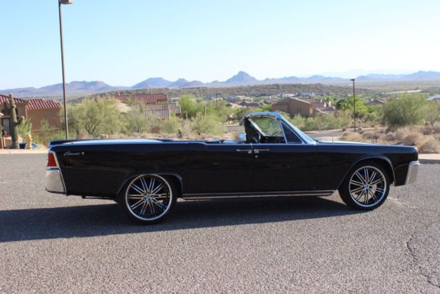 1964 Lincoln Continental 4 door Convertible RARE Triple Black FACTORY AIR 1964 Lincoln Continental