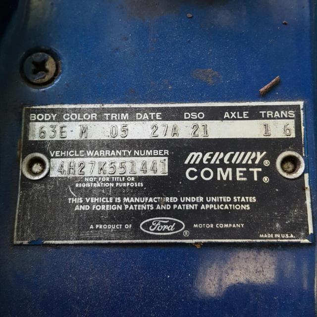 1964 Mercury Other Base