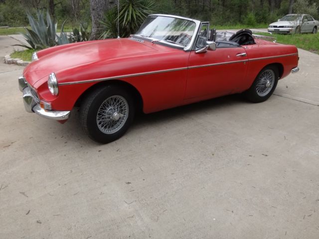 1964 MG MGB Mk I pull handle
