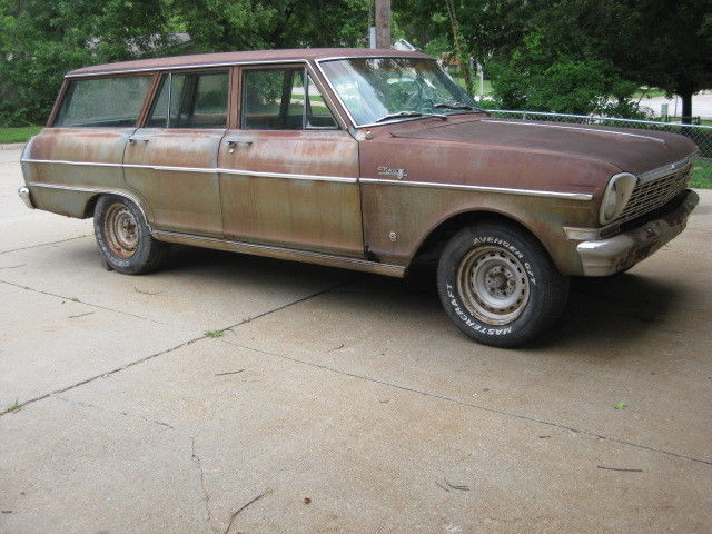 1964 Nova Wagon 400 Series barn find! Patina for days! LS Swap Gasser Drag car 1964 Chevrolet Nova 400 Series