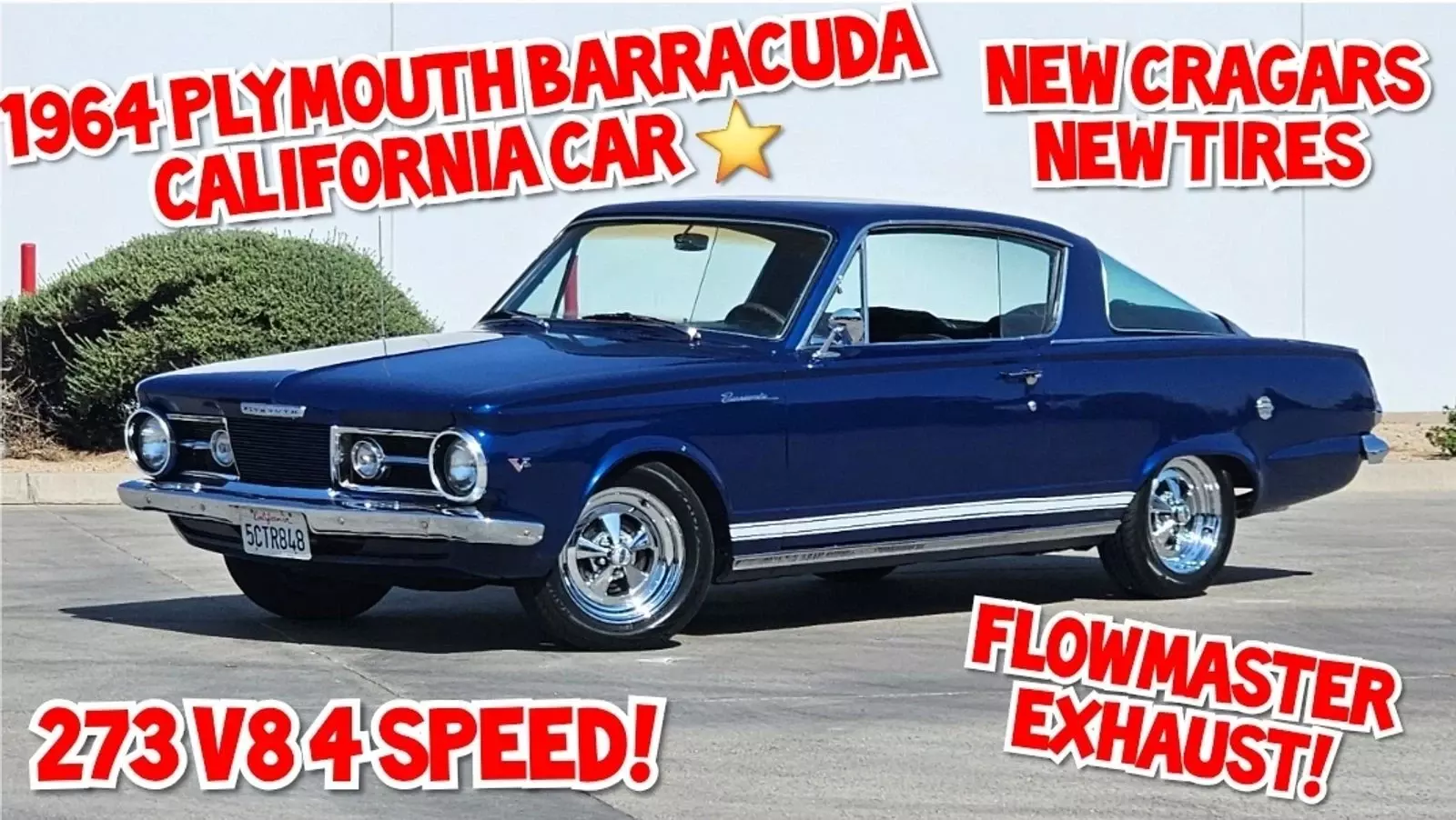 1964 Plymouth Barracuda FREE SHIPPING WITH BUY IT NOW!!