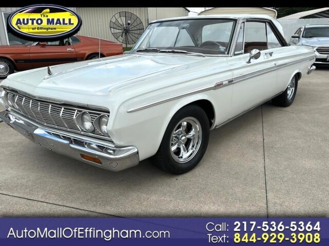 1964 Plymouth Fury 35,391 Miles White Coupe Select Manual 1964 Plymouth Fury