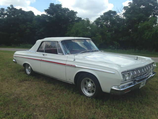 1964 Plymouth Fury Convertible, High Option, No Rust, Original 1964 Plymouth Fury