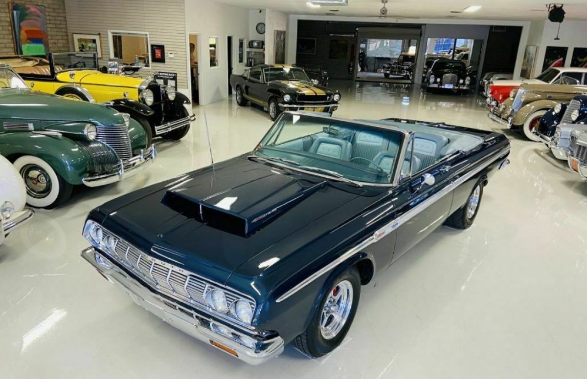 1964 Plymouth Sport Fury 45800 Miles Blue Cabriolet Manual 1964 Plymouth Fury