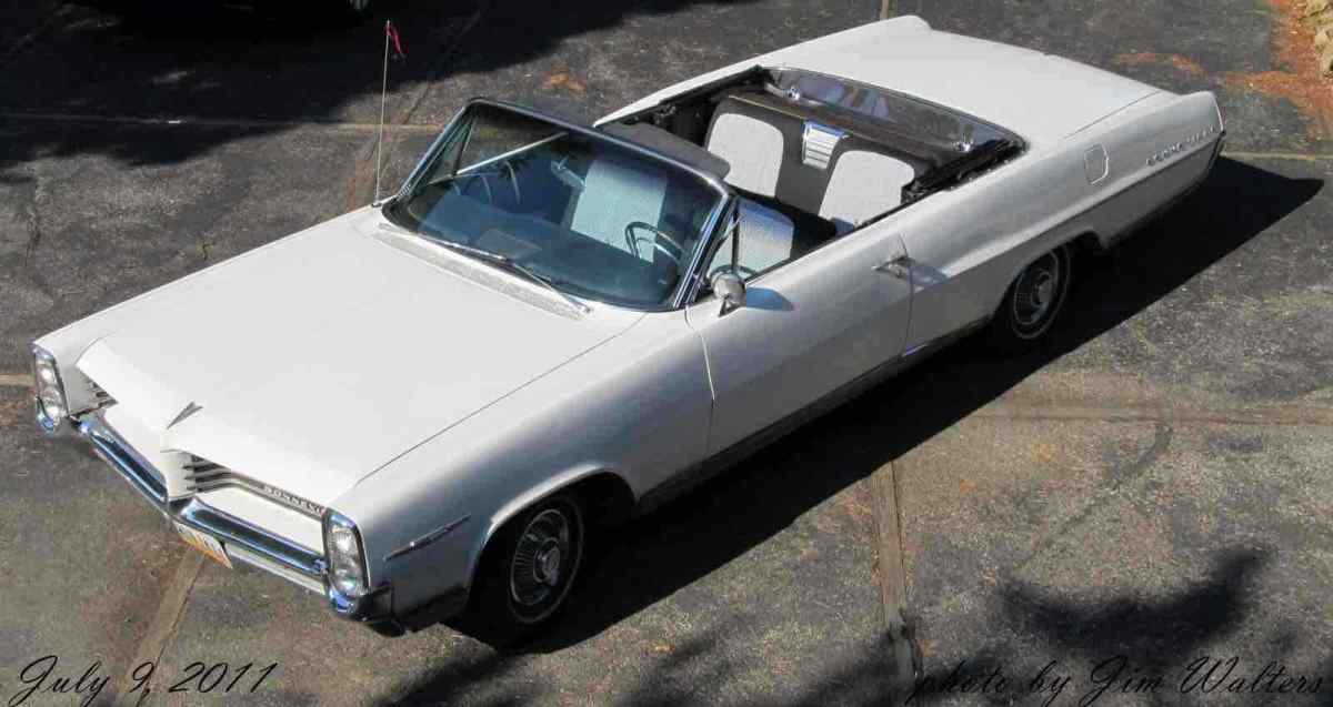 1964 Pontiac Bonneville Convertible White RWD Automatic 1964 Pontiac Bonneville