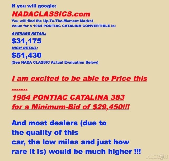 1964 Pontiac Catalina Convertible / 389 V8 / 8-Lug Wheels - photo 12