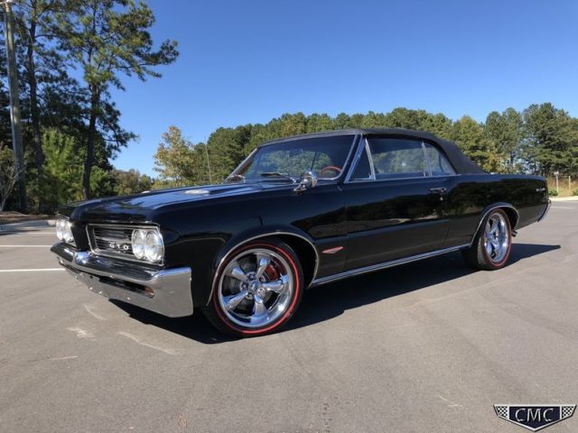 1964 Pontiac GTO Convertible 389 #'s match Factory A/C Black 4Spd PHS Rare 1964 Pontiac GTO