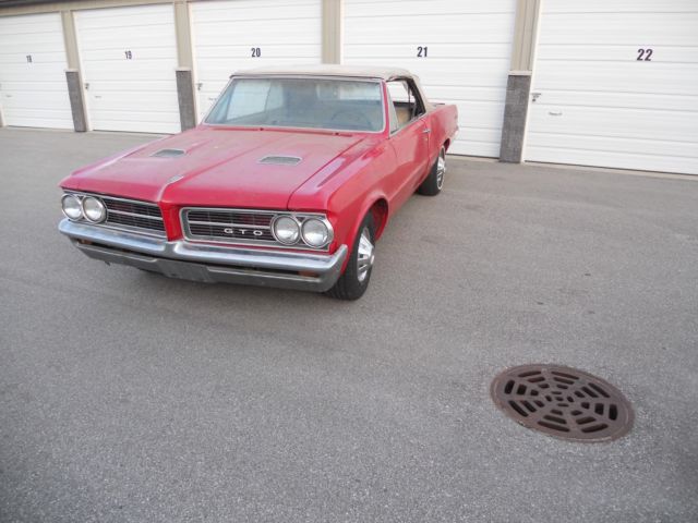 1964 Pontiac GTO tri power 4 speed metallic brake Convertible project 1964 Pontiac GTO
