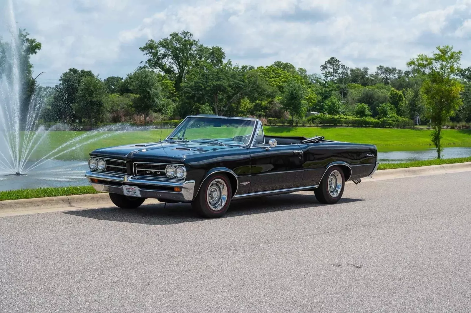 1964 Pontiac Le Mans PHS Docs, Triple Black, GTO Badged, Power Top, Cla