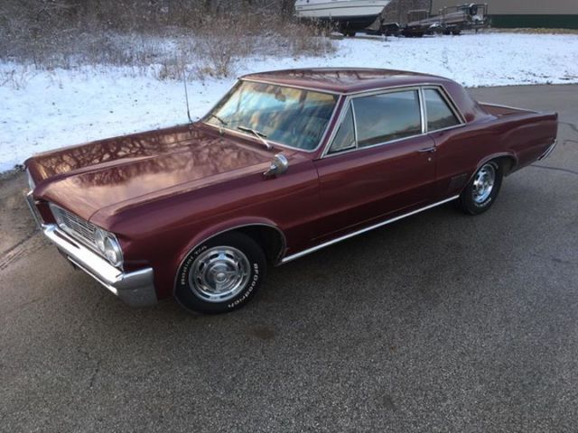1964 Pontiac LeMans Sport Coupe Black Plate California Car Marimba Red!! 1964 Pontiac Le Mans Soprt Coupe