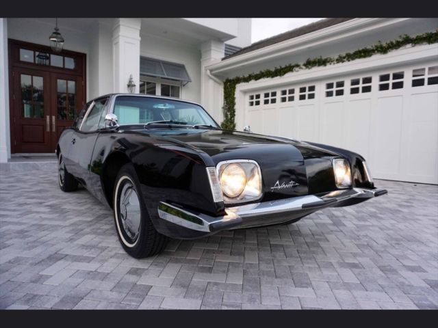 1964 Sutebaker Avanti R1 - 7K Miles, Black over Red, Immaculate Collectible 1964 Studebaker R1 Coupe