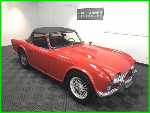 1964 TRIUMPH TR4. FACTORY OVERDRIVE. RUNNING AND DRIVING CAR FOR IMPROVEMENT. 1964 Triumph TR4 TR4 Roadster