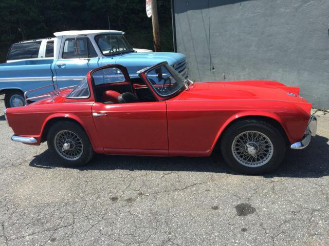 1964 Triumph TR4 Factory Surrey Top and Overdrive. Rebuilt Engine. 1964 Triumph TR4
