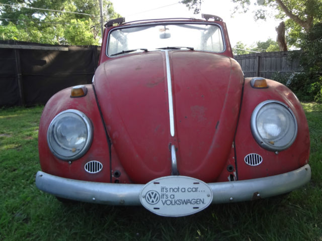 1964 volkswagen beetle convertible project 26 years same owner clear FL title 1964 Volkswagen Beetle - Classic