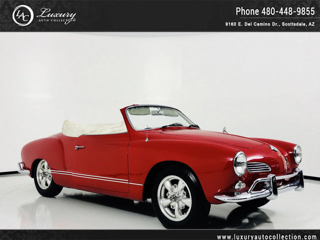 1964 Volkswagen Karmann Ghia Red Convertible Manual 1964 Volkswagen Karmann Ghia --