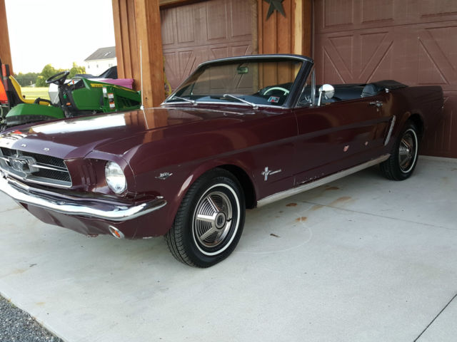 1964.5 Ford Mustang Early Rare D Code 289 4 BBL and Originally 4 Speed PS P Top 1964 Ford Mustang