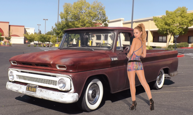 1965 C10 Daily Driver Big Back Window Hot Rat Rod Truck SBC 327 V8 Patina Pickup 1965 Chevrolet C-10 1964 C10 Lowered Vintage LWB No Reserve