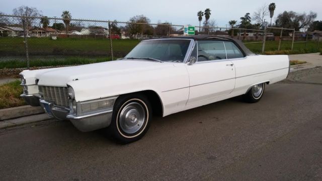 1965 CADILLAC COUPE DEVILLE CONVERTIBLE * SOLID CALIFORNIA RUNNING PROJECT 1966 1965 Cadillac DeVille CONVERTIBLE