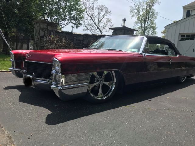 1965 Cadillac DeVille Convertible. Bagged with Candy Paint 1965 Cadillac DeVille Convertible