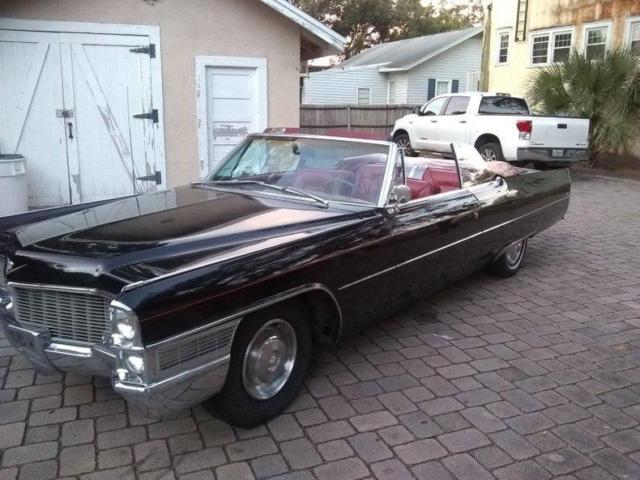 1965 Cadillac DeVille DeVille Coupe Convertible 56278 Miles Black Convertible V8 1965 Cadillac DeVille DeVille Coupe Convertible