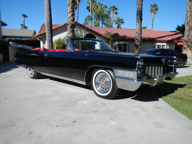 1965 CADILLAC ELDORADO 57000 MILES RESTORED AND LOADED BLACK W RED CONVERTIBLE 1965 Cadillac Eldorado