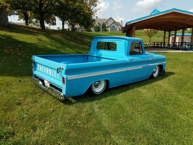 1965 Chevrolet C10 Short Bed Fleetside Bagged Air Ride Patina Shop Truck 1965 Chevrolet C-10
