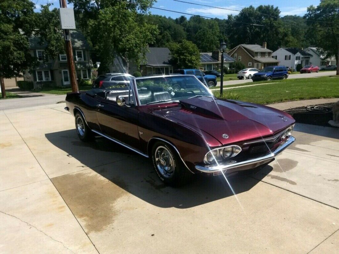 1965 Chevrolet Corvair Convertible Red RWD Automatic Corsa 1965 Chevrolet Corvair Corsa