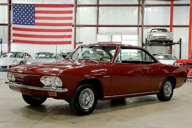 1965 Chevrolet Corvair Corsa 426 Miles Burgundy Coupe Turbocharged 6-Cylinder 4- 1965 Chevrolet Corvair Corsa