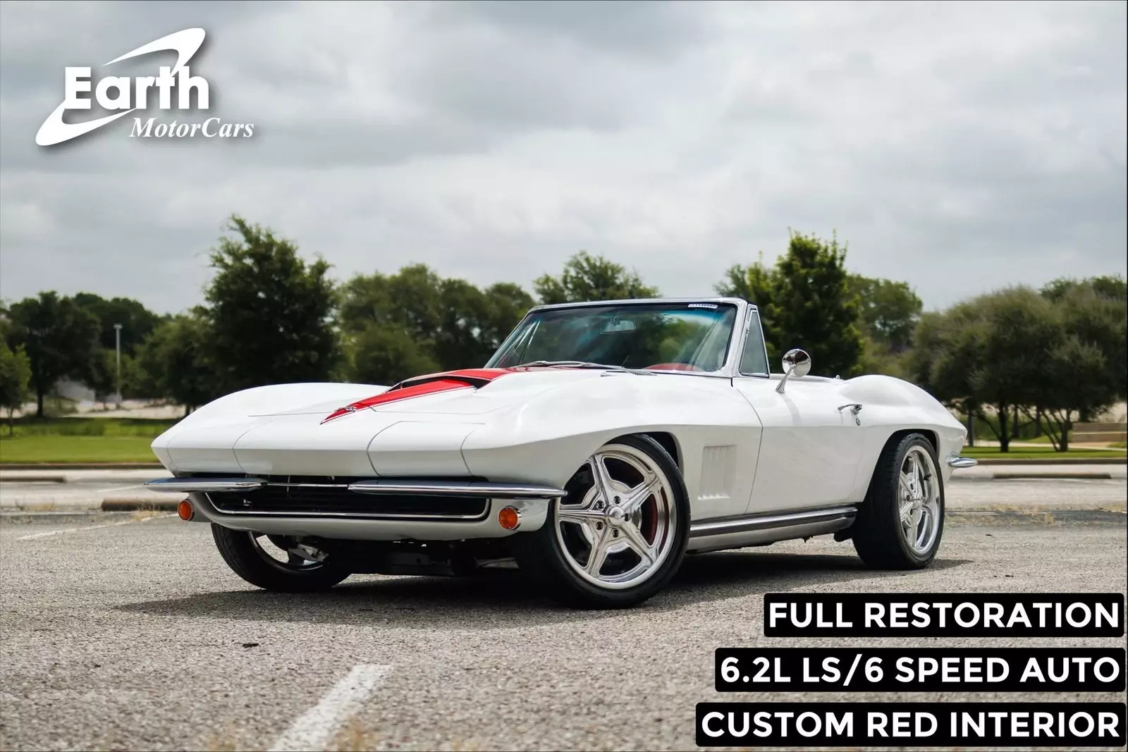 1965 Chevrolet Corvette LS3 Custom Convertible Restomod 1111 Miles White Convert 1965 Chevrolet Corvette LS3 Custom Convertible Restomod