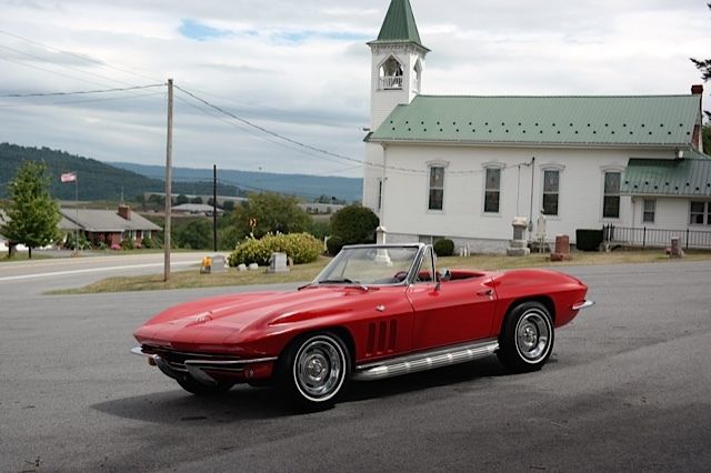 1965 Chevrolet Corvette Red/Black Conv 4spd PB RADIO DELETE Manual 1965 Chevrolet Corvette Red/Black Conv 4spd PB RADIO DELETE