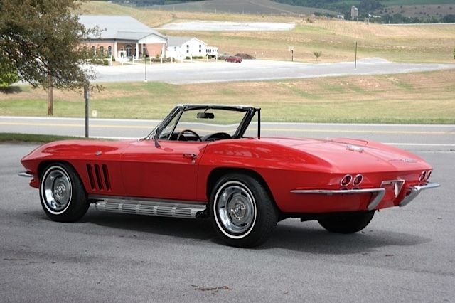 1965 Chevrolet Corvette Red/Black Conv 4spd PB RADIO DELETE - photo 3
