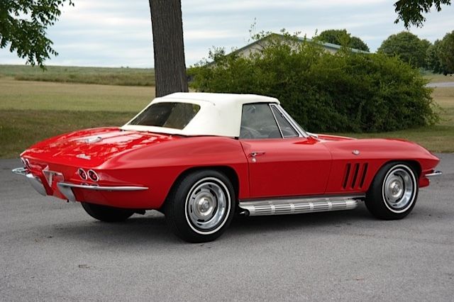 1965 Chevrolet Corvette Red/Black Conv 4spd PB RADIO DELETE - photo 4