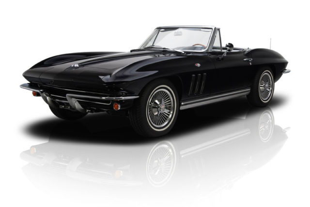 1965 Chevrolet Corvette Sting Ray 50002 Miles Tuxedo Black Roadster 327 V8 4 Spe 1965 Chevrolet Corvette Sting Ray