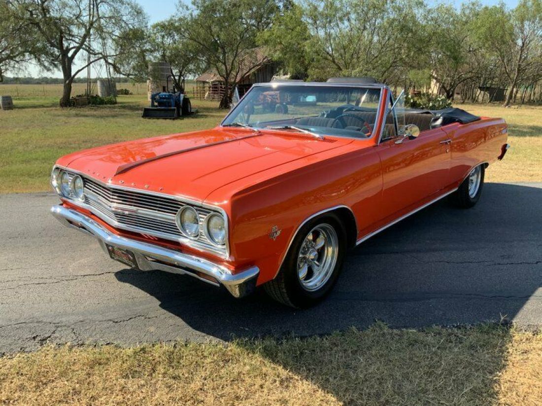 1965 Chevrolet Malibu 45861 Miles Hugger Orange Convertible 350 V8 4-Speed Auto 1965 Chevrolet Malibu