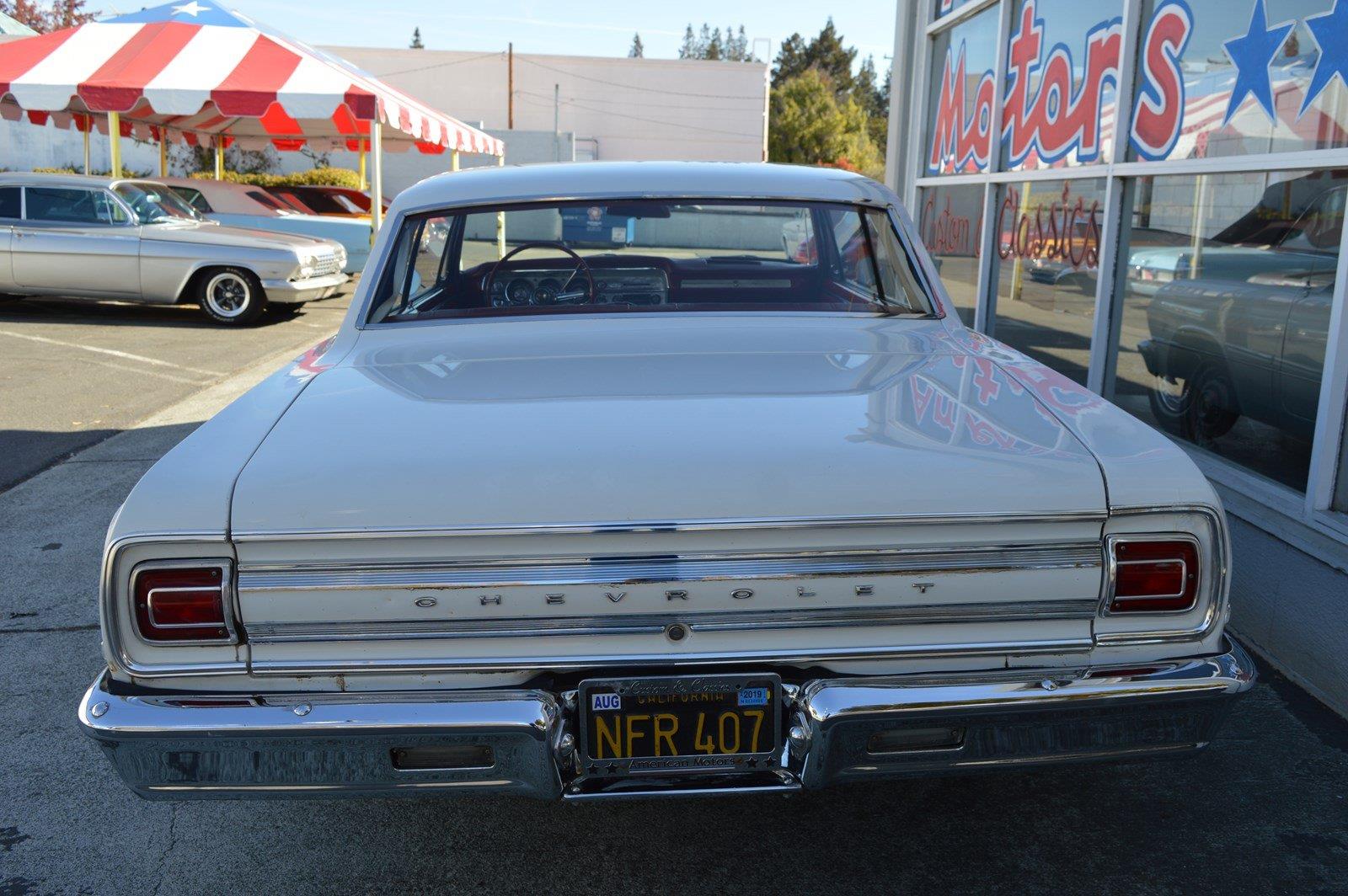 1965 Chevrolet Chevelle Barn Find White On Red Coupe Documented - photo 9