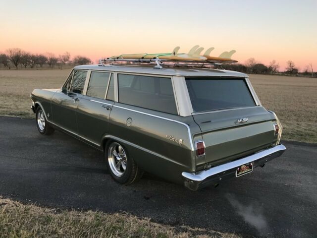 1965 Chevrolet Nova Wagon with 2 surfboards Rev wheels PS PB and facto - photo 10