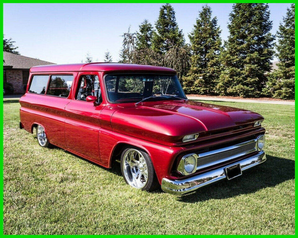 1965 Chevrolet Suburban V8 4,000 Mi 700R4 A/C Brodix Heads OBD-I New Glass 1965 Chevrolet Suburban
