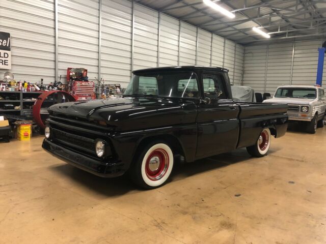 1965 Chevy C10 Black on Red Interior, Sbc 350 Bore 30 Over 350 Trans 4:11 Gears 1965 Chevrolet C-10