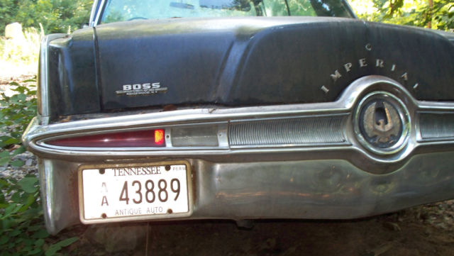 1965 chrysler imperial 4 door Black No interior tears no rust 1965 Chrysler Imperial