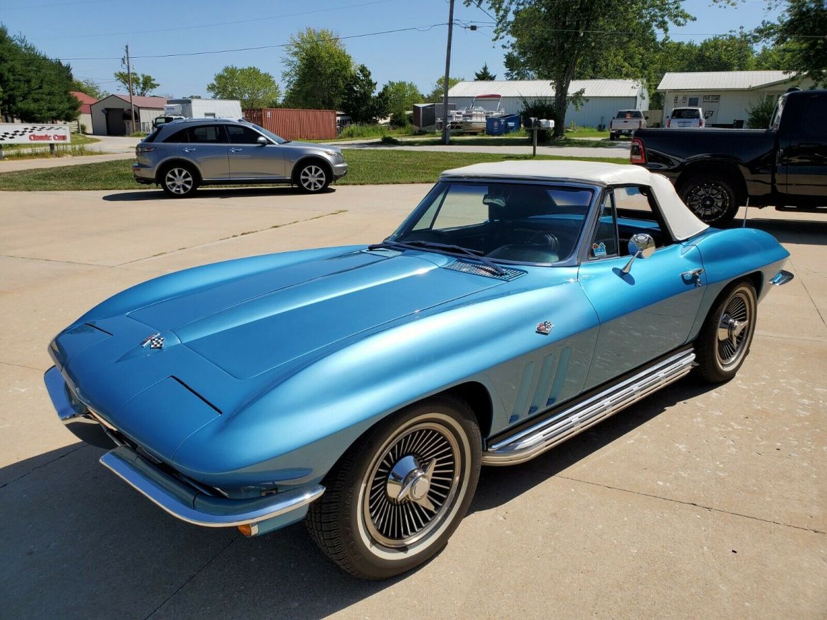 1965 Corvette #'S MATCH L79 350HP PS PB KNOCK OFFS, SIDE EXHAUST TELE & TEAKWOOD 1965 Chevrolet Corvette