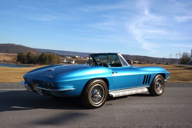 1965 Chevrolet Corvette Nassau Blue/Blue ZZ4 Crate Engine 4spd Knock Offs - photo 2