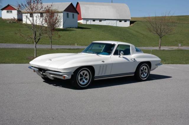 1965 Corvette Coupe *FrameOffRestored*#sMatch300hp*White/Blue*FactA/C*PS*PB 1965 Chevrolet Corvette Fresh Frame off restored Fact A/C PS PB Rare Color Combo