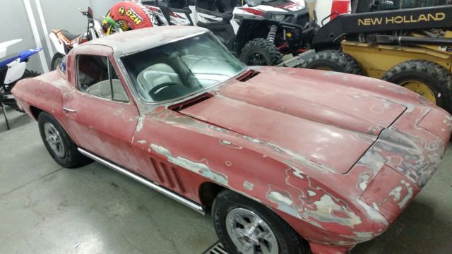1965 Corvette Coupe original red car, numbers matching 1965 Chevrolet Corvette Coupe