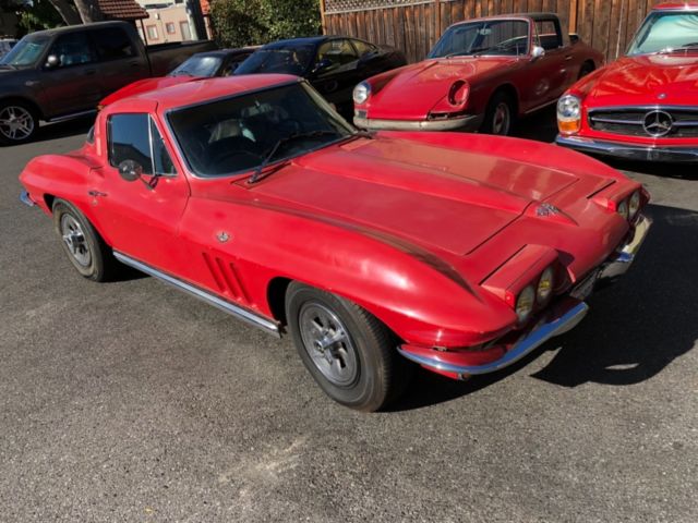 1965 CORVETTE COUPE—NEVER DAMAGED—ORIGINAL PAINT—AUTO—-AIR—-WINDOWS 1965 Chevrolet Corvette leather
