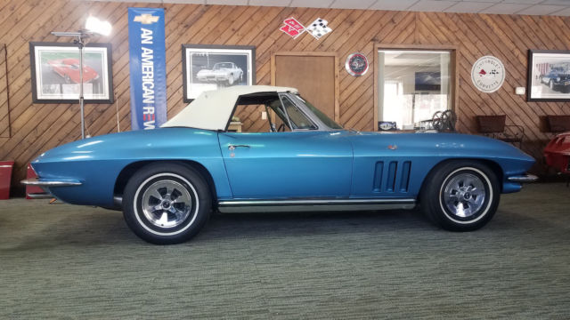 1965 Corvette Matching #s Nassau Blue/white Powerglide 1965 Chevrolet Corvette
