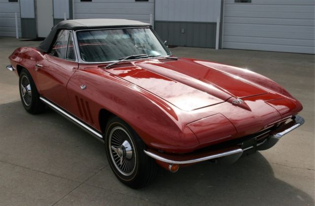 1965 CORVETTE NCRS TOP FLIGHT 97.7 PT 300HP PS PB KNOCK OFFS TEAKWOOD WHEEL 1965 Chevrolet Corvette NCRS TOP FLIGHT