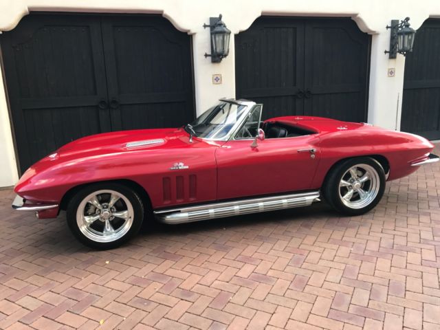 1965 Corvette Roadster 396 big block 4 speed Red/Black Numbers match Convertible 1965 Chevrolet Corvette