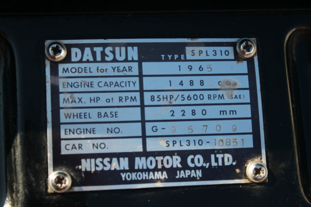 1965 Datsun SPL310 - photo 13